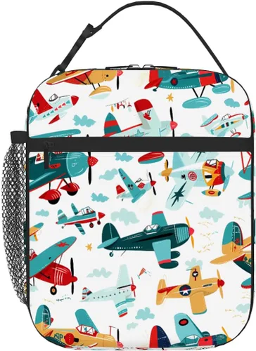 Vista 10 de Bolsa de almuerzo para niños con diseño de mariposas y flores con aislamiento térmico para niños y niñas, para el regreso a la escuela