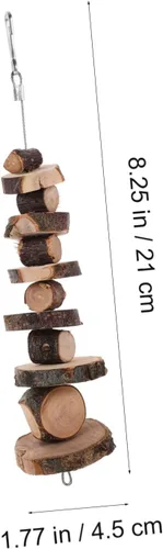 Vista 9 de Levemolo Juguetes de conejo, juguetes para masticar conejo, conejillo de indias, juguetes de madera para masticar dientes de hámster