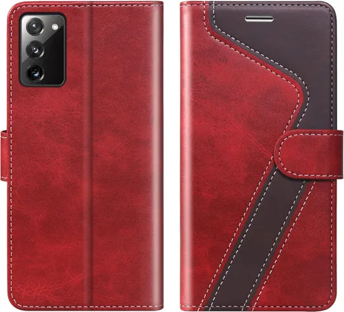 Vista 20 de Funda tipo cartera para Samsung Galaxy Note 8, funda de piel con bloqueo RFID, soporte magnético con tapa abatible, a prueba de golpes, compatible