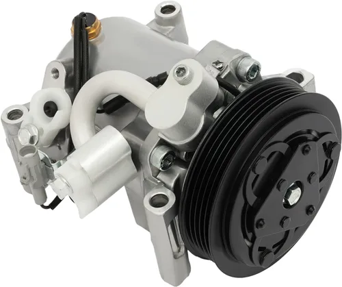 Vista 4 de Compresor de A/C, compresor de aire A/C embrague de CA conjunto de 5 ranuras para 2007 2008 2009 Suzuki SX4 2.0L
