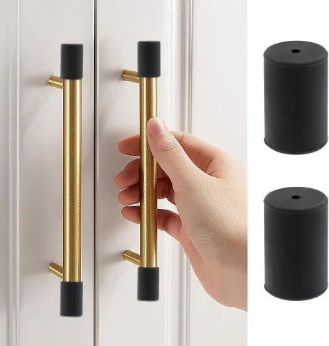 Vista 7 de Fundas para manijas de puerta, 2 protectores de silicona de seguridad para manija de puerta, protector de perilla de puerta más grueso, cubierta