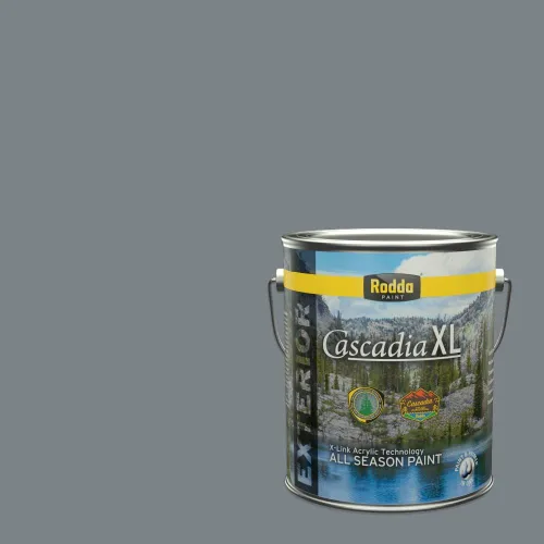 Vista 8 de Rodda Paint CASCADIA XL Pintura e imprimación satinada para exteriores en uno, cuarto de galón, Metropolis Mood
