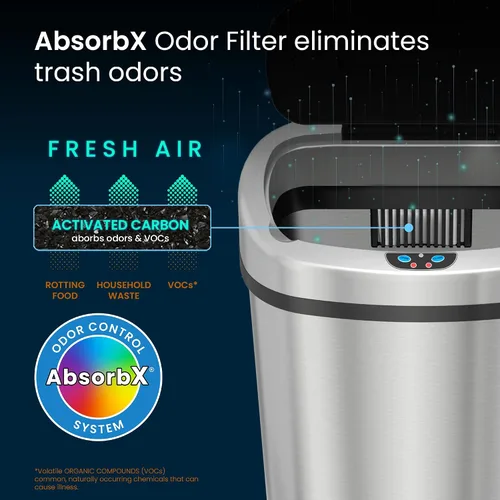 Vista 3 de SensorCan Cubo de basura automático, con sensor y sin necesidad de contacto directo, para cocina.