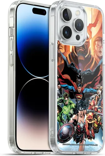 Vista 137 de Head Case Designs Funda de gel con licencia oficial de la Liga de la Justicia DC Comics #10 Darkseid War Comic Book Cover