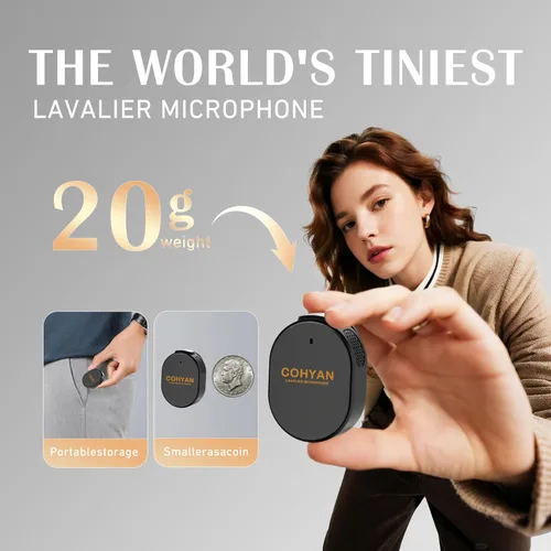 Vista 3 de Amplificador de voz para profesores con micrófono inalámbrico de solapa Lavalier, micrófono Bluetooth portátil y altavoz, megáfono de bocina