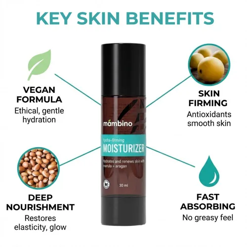 Vista 4 de Mambino Organics Hydra-Firming Crema facial (paquete de 2) – Hidratante facial antienvejecimiento para piel seca – Limpia, natural, hidratante