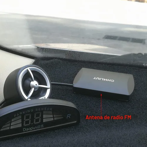 Vista 6 de Antena de radio de parabrisas AM FM oculta vehículo camión de radio