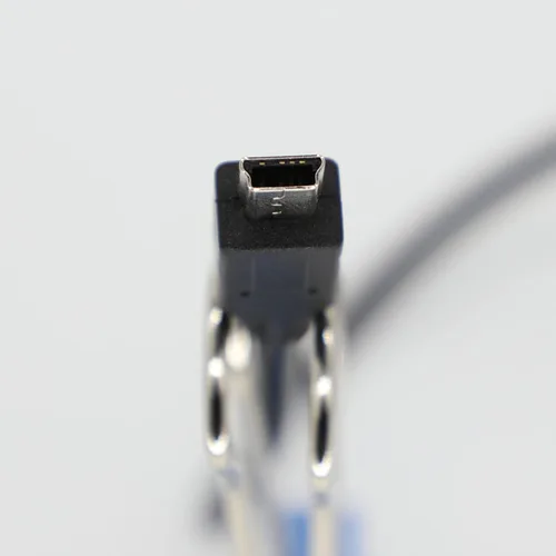 Vista 3 de HAUZIK Paquete de 2 cables de carga rápida USB-A a Mini USB 2.0, 10 pies, color negro