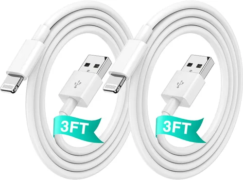 Vista 10 de USB C to Lightning Cable 2Pack 6FT+10FT,[Apple MFi Certified] Nylon Braided iPhone Fast Charging Cable, Power Delivery Charging Cord for iPhone 14