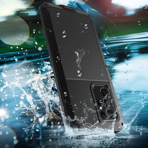 Vista 5 de Funda para Samsung Galaxy S23 Ultra/S23 Plus/S23, compatible con funda de carga inalámbrica, protector de pantalla integrado, grado militar, a