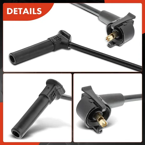 Vista 8 de A-Premium Juego de cables de bujía de encendido de 6 piezas compatible con Ford Explorer 2002-2010, Explorer Sport Trac 2007-2010 y Mercury