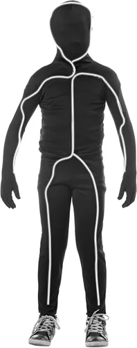 Vista 4 de Disfraz de figura de palo iluminado para niños