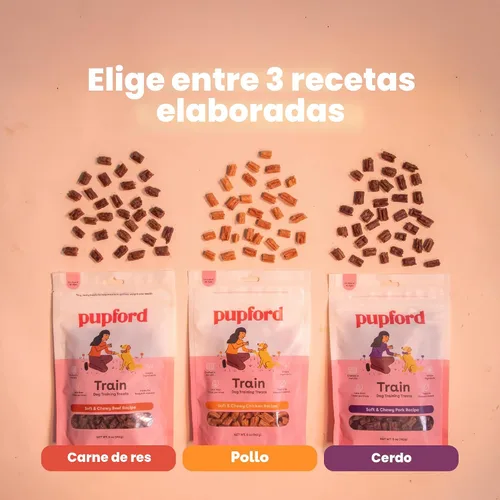 Vista 8 de Pupford Golosinas de entrenamiento suaves y masticables para perros y cachorros (carne de res, 5 onzas)