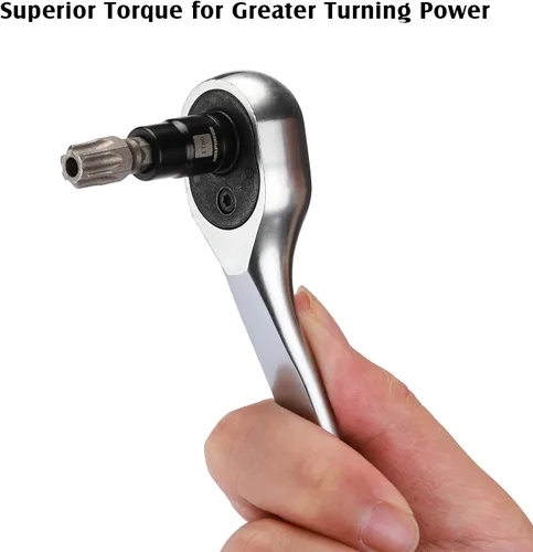 Vista 5 de MIXPOWER Juego de 9 piezas de dados Torx de 1/4 de pulgada, enchufes Torx a prueba de manipulaciones, enchufes CR-V y brocas de acero S2, TT10 - TT50