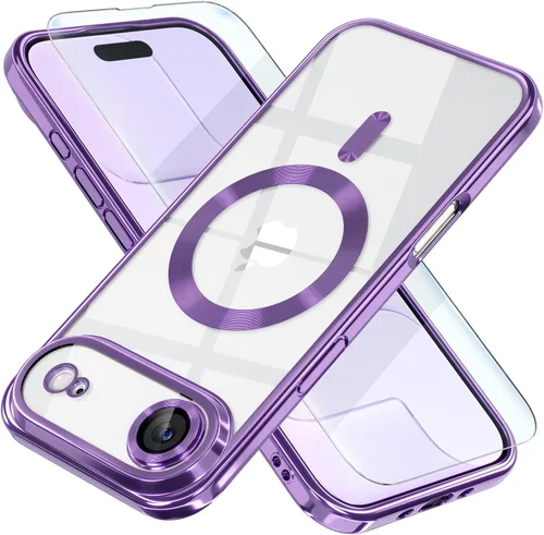 Vista 86 de Misea Funda magnética para iPhone 14 compatible con MagSafe [nunca amarillenta] [protección contra caídas de grado militar] protector completo