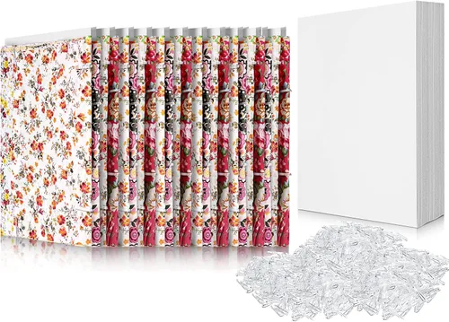 Vista 8 de Teling Tableros de cómics de 7.5 x 10.5 pulgadas, tablero de respaldo de tela y clips de cocodrilo de plástico en forma de U, tablero de póster