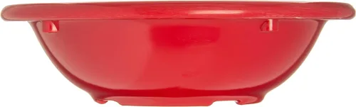 Vista 2 de Carlisle FoodService Products - Tazón reutilizable de plástico Kingline, tazón de frutas con borde para hogar y restaurante, de melamina, 4.75 Rojo