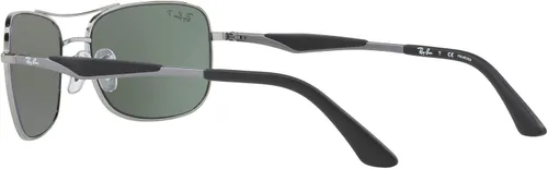 Vista 5 de Ray-Ban Gafas de sol cuadradas polarizadas de metal RB3515 para hombre