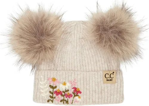 Vista 12 de Funky Junque Gorro de invierno con doble pompón para bebé de 0 a 12 meses, bonito gorro de punto acogedor para clima frío Patrón de tejido