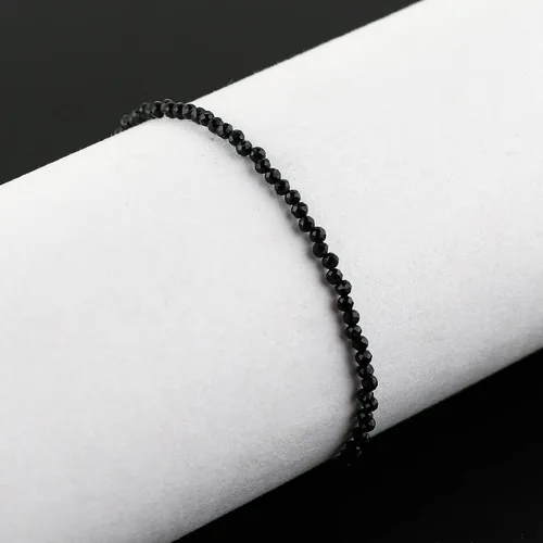 Vista 3 de TGH Pulsera de cuentas naturales con piedras preciosas microfacetadas, joyería para ella, cristales curativos energéticos de piedra natal, cadena