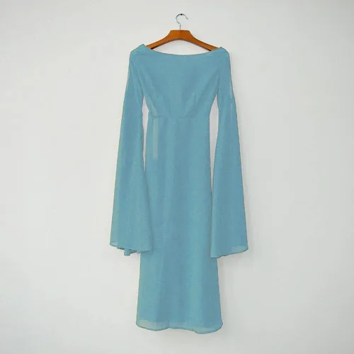 Vista 7 de Vestido de hada renacentista para mujer, disfraz irlandés medieval, vestido sexy de Halloween, vestido victoriano con hombros descubiertos