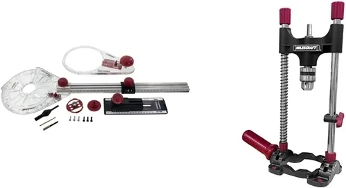 Vista 8 de Milescraft 1219 Kit de guía circular - Plantilla de corte circular de router de precisión para cortar/enrutar círculos desde 1.5" hasta 52" con base