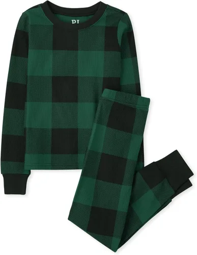 Vista 31 de The Children's Place Pijama de Navidad unisex para bebé, algodón