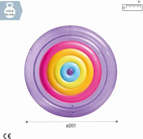 Vista 5 de Intex Rainbow Fiesta Island, tamaño inflado: 6.59 ft x 9.4 in (57285EU)