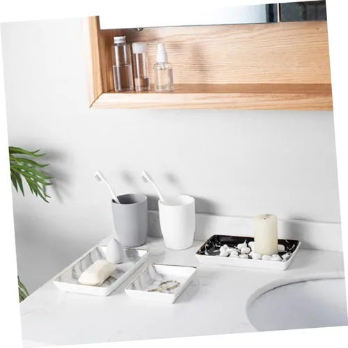 Vista 6 de SHERCHPRY Ceramic Jewelry Tray Bandejas Decorativas Ceramic Ring Plate Trinket Tray Ceramic Jewelry Dish Ceramic Tray Ceramic Earring Tray Ceramic