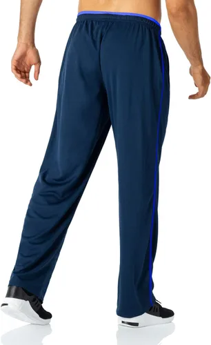 Vista 5 de Butrends Pantalones deportivos de malla para hombre con cordón en la cintura elástica, pantalones deportivos con parte inferior abierta