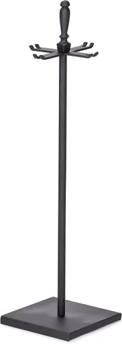 Vista 5 de Uniflame Juego de fuego negro de 5 piezas con asas de bola y base cuadrada Ball Handles and Square Base