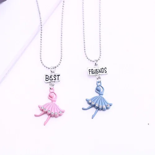 Vista 5 de Collar de mejores amigos para niños niñas niños Metal Sin gemas