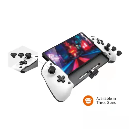Vista 8 de ECHZOVE Switch OLED Controller Grip and Case - Ergonomic Handheld Controller with Six-Axis Gyroscope, Mapping Buttons, Type-C Charging - Hard Travel