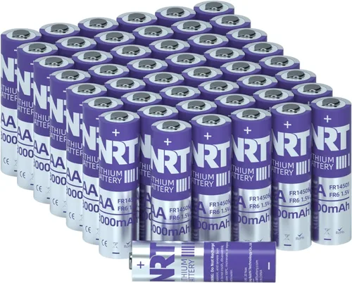 Vista 12 de NRT Paquete de 8 pilas AA de hierro de litio Ultimate Double A, baterías de litio AA de 1.5 V 3000 mAh de larga duración para cámara Blink