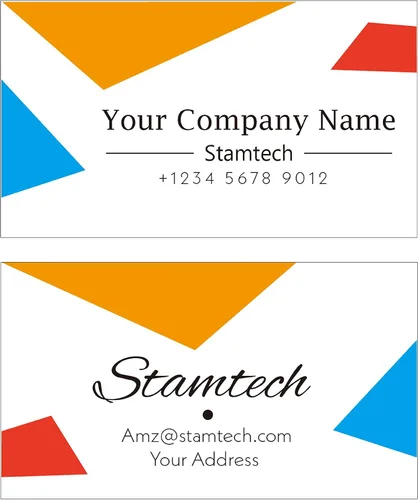 Vista 8 de STAMTECH Tarjetas de visita personalizadas profesionales - Tarjetas de visita personalizadas de doble cara Impresión colorida frontal y trasera
