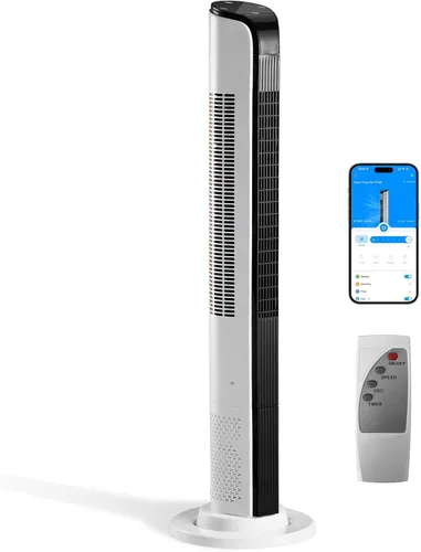 Vista 10 de Winado - Ventilador de torre sin aspas de 36 pulgadas para enfriar el hogar, dormitorio, oficina Quiet Floor Fan with Remote Control, Digital