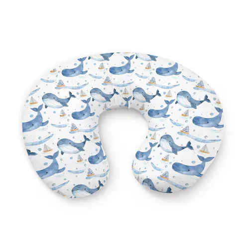 Vista 10 de Funda de almohada de lactancia con diseño de castillo de arena, diseño de cangrejo de playa, diseño de castillo de arena, unisex, extraíble