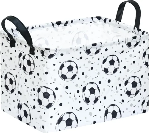 Vista 22 de Cesta de almacenamiento vacía para niños, organizador de almacenamiento impermeable de béisbol, cestas plegables con asas para mujeres, cesta