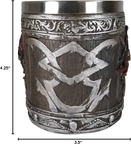 Vista 10 de Ebros Gift Piratas del Caribe - Bandana con calavera con espadas cruzadas, jarra, café, cerveza, taza de café, taza de cerveza Drunken Pirate's Life