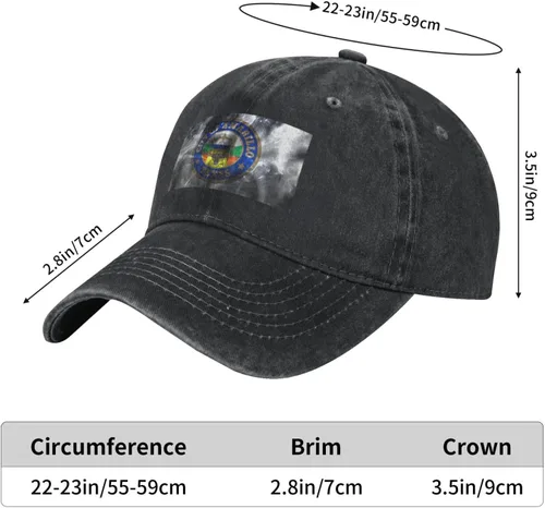 Vista 6 de Amarillo Texas Seal Baseball Cap for Men Women Hats Adjustable Dad Hat Cotton Caps