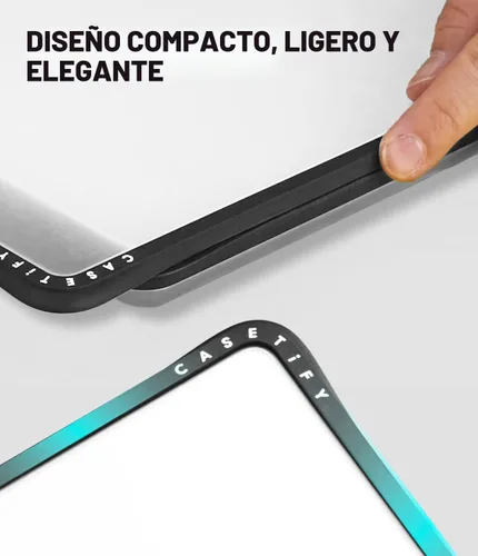 Vista 2 de CASETiFY Impact - Funda para MacBook Air de 13 pulgadas (M1/Intel) [esquinas de impacto acolchadas/resistente a los arañazos/agarre antideslizante]