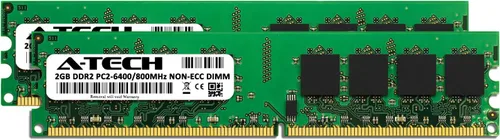 Vista 2 de A-Tech Kit de memoria RAM de 4 GB (2 x 2 GB) para Dell OptiPlex 960, 760, 755, 745, 740, 360, 330, 160 (MT, DT, SFF, USFF) - Módulos DIMM no ECC