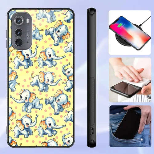 Vista 273 de Funda para Motorola Moto Edge 2022, cubierta trasera de vidrio templado con protector de pantalla, funda protectora a prueba de golpes para Motorola