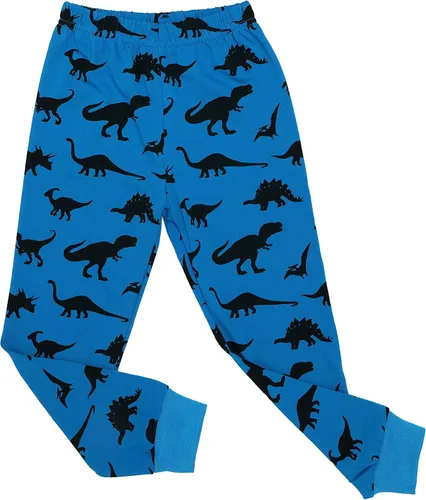 Vista 3 de Conjunto de pijamas para niños, pijamas largos para niños pequeños, ropa de dormir de dinosaurio para niños pequeños