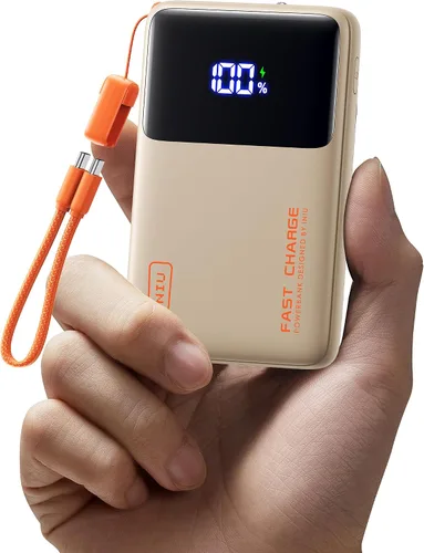 Vista 10 de INIU Banco de energía, compacto 10000mAh 45W PD cargador portátil de carga Negro