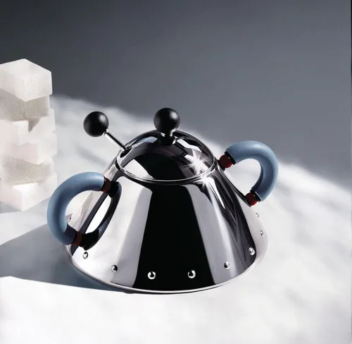 Vista 2 de Alessi 9097 B Azucarero Y Cuchara, Negro