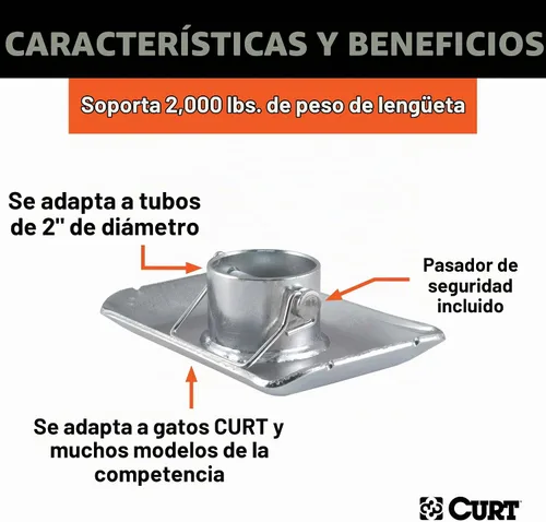 Vista 3 de CURT 28272 pie para gato
