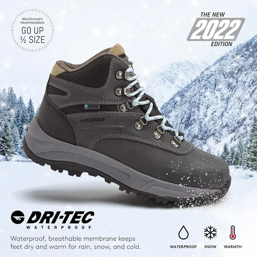 Vista 2 de HI-TEC Altitude VI I WP - Botas de senderismo impermeables de cuero para mujer zapatos de sendero y mochilero
