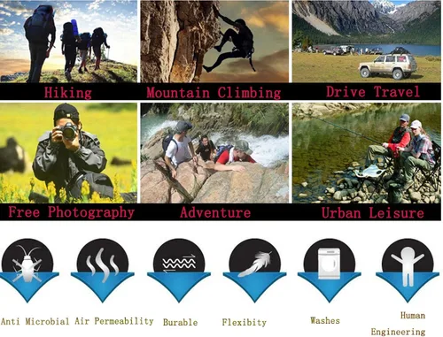 Vista 5 de Chaleco Flygo para hombre para pesca trabajo safari viaje de reportajes o para actividades al aire libre en verano con bolsillos