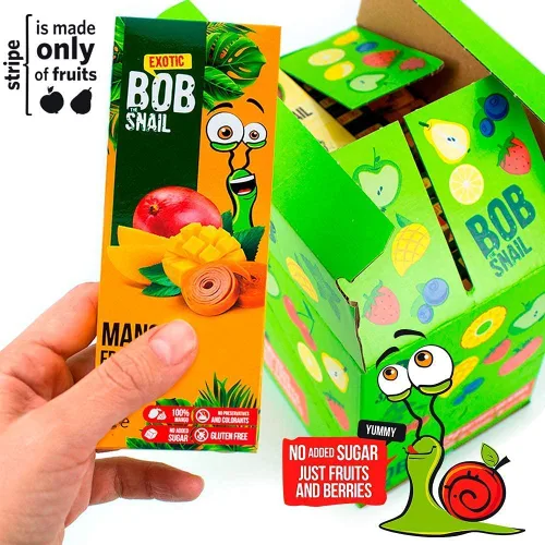 Vista 2 de BOB SNAIL Snacks de frutas saludables para adultos y niños